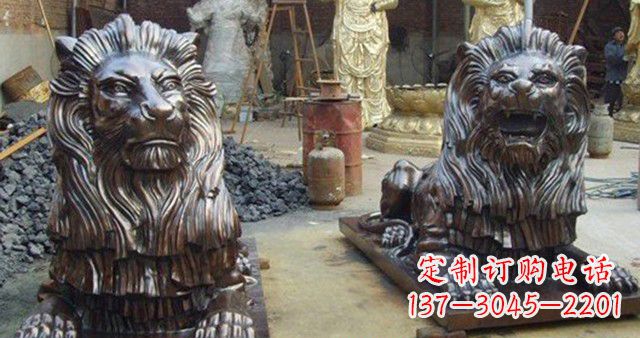 辽阳汇丰铜狮子