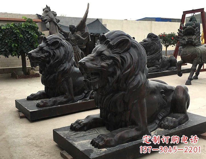 辽阳汇丰手工铸铜狮子雕塑