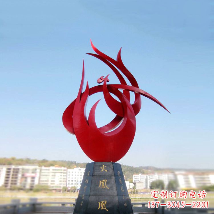 辽阳火凤凰不锈钢雕塑