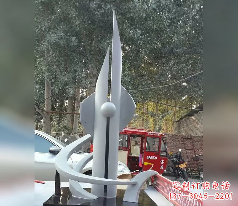 辽阳火箭剪纸雕塑不锈钢