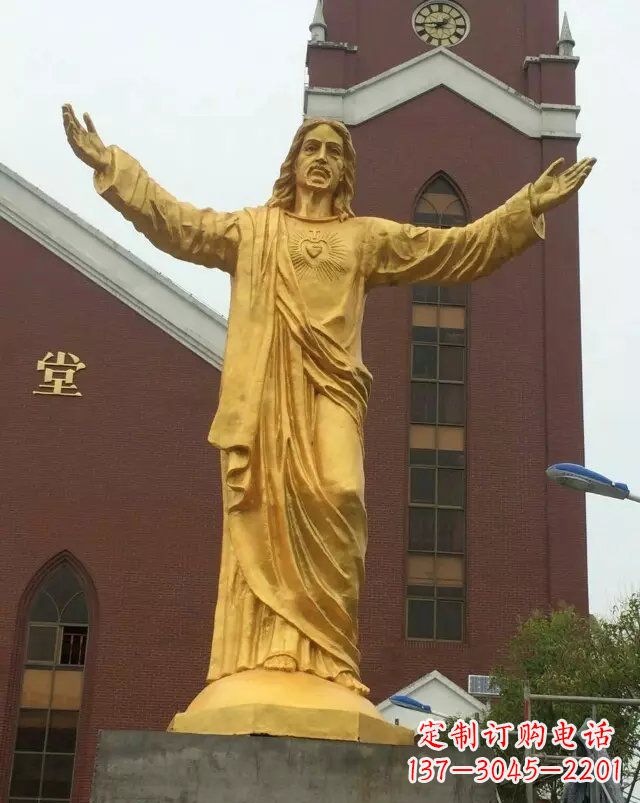 辽阳教堂铸铜耶稣雕塑
