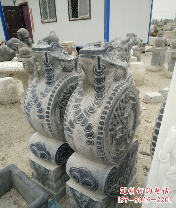 辽阳古韵深远,金蟾抱鼓石仿古门墩雕塑