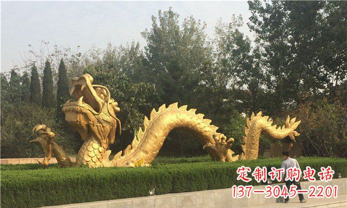 辽阳金龙公园铜雕景观雕塑