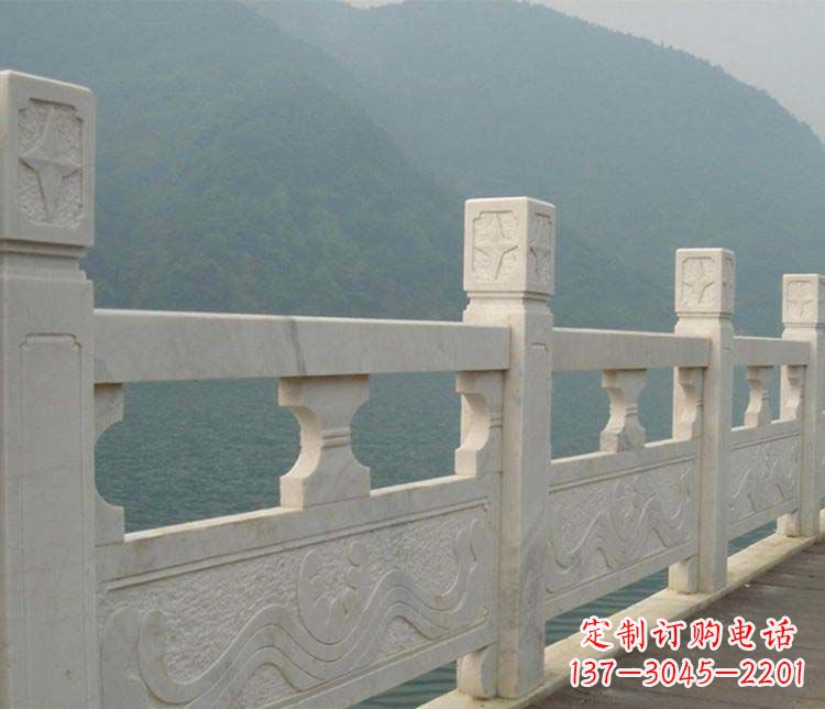 辽阳景区大理石栏板石雕 (2)