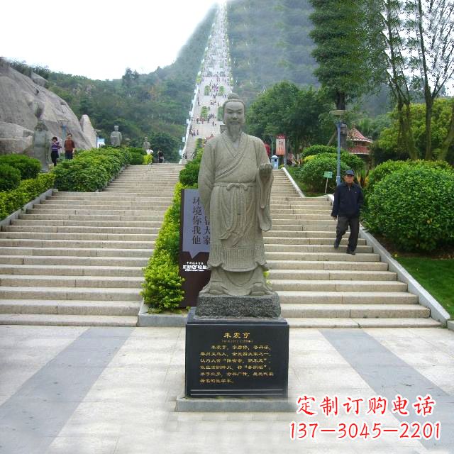 辽阳景区广场历史名人丹溪翁朱震亨大理石雕塑