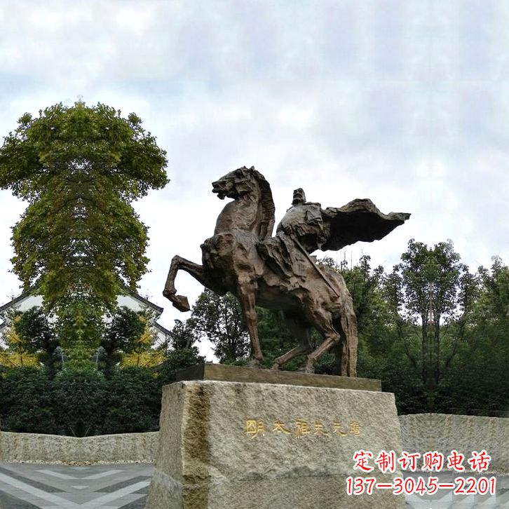 辽阳华夏文明领袖朱元璋铜雕塑