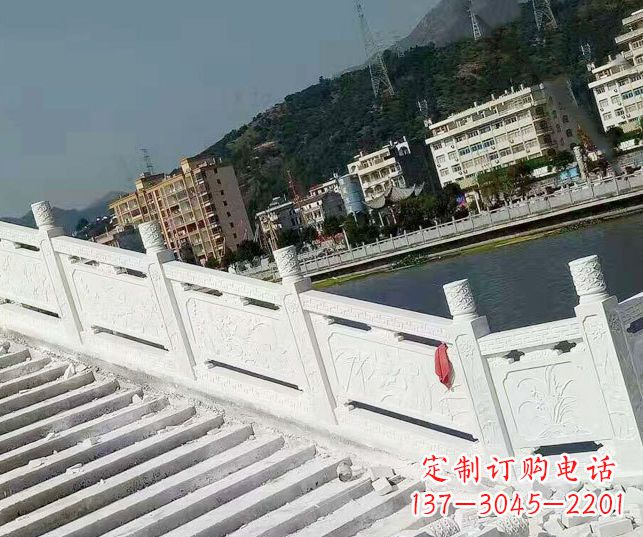 辽阳山东汉白玉栏板石雕