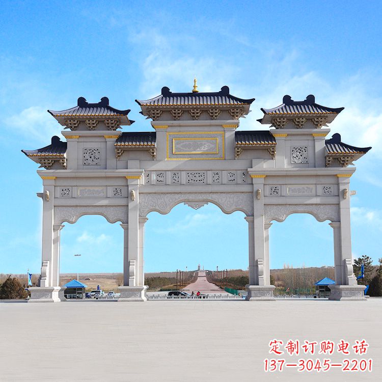 辽阳牌坊雕塑定制,让您的景点更出彩