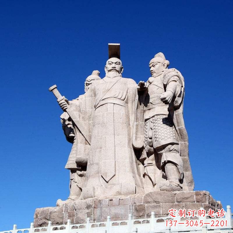 辽阳景区景点汉武帝刘彻大型石雕景观雕塑