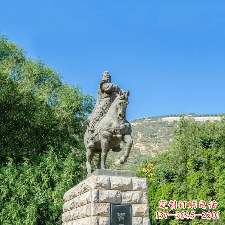 辽阳景区历史名人霍去病铸铜雕塑像