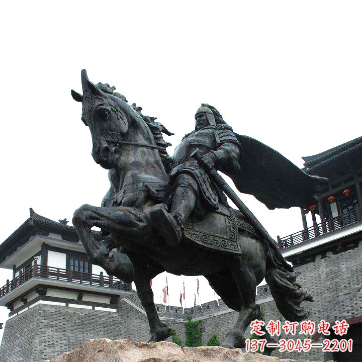 辽阳景区历史名人项羽景观铜雕塑像
