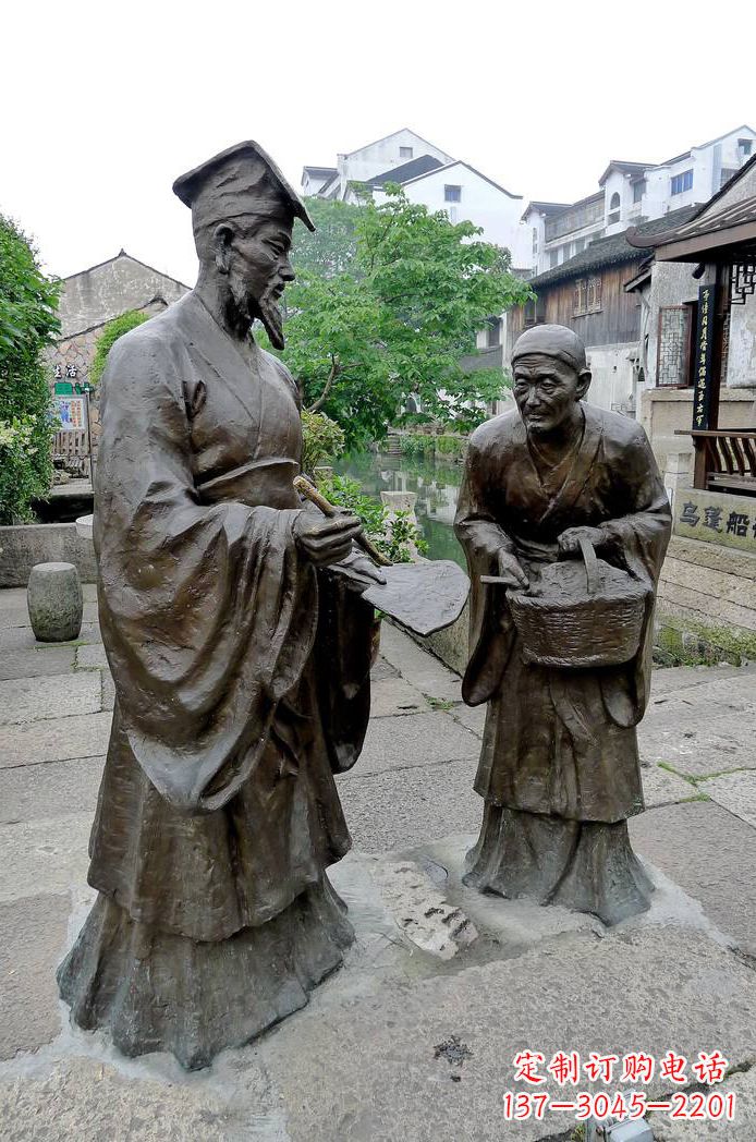 辽阳景区历史文化人物书圣王羲之情景小品雕塑