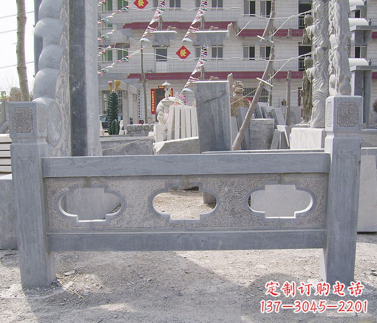 辽阳景区镂空仿古栏板石雕 (2)