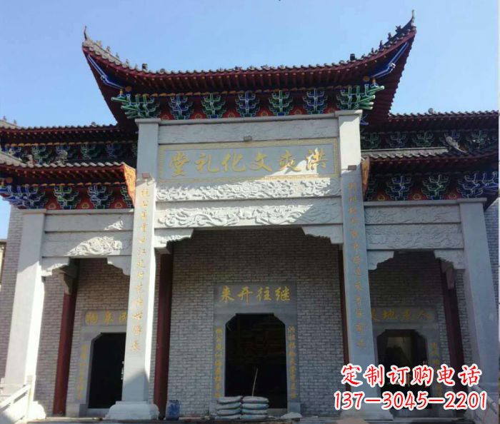 辽阳景区三门石雕牌楼,精美绝伦的艺术之作