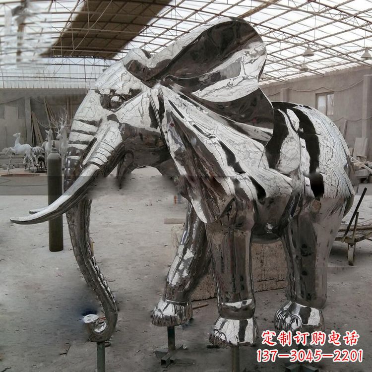 辽阳中领雕塑推出一款全新的大象雕塑,表面采用…
