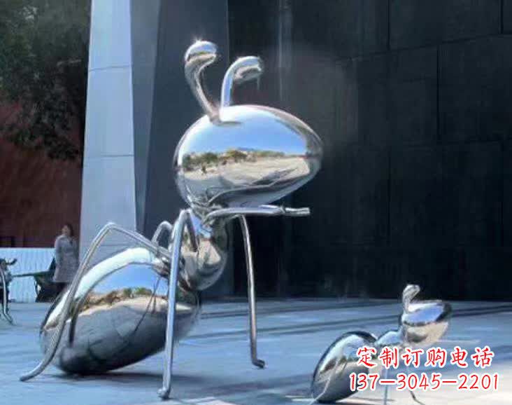 辽阳不锈钢蚂蚁雕塑,抛光镜面,精致精美