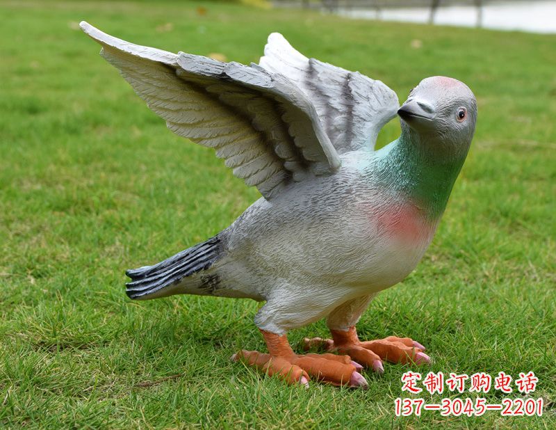 辽阳举个和平鸽雕塑