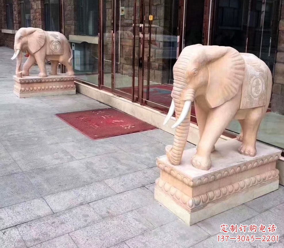 辽阳刻绘石雕大象