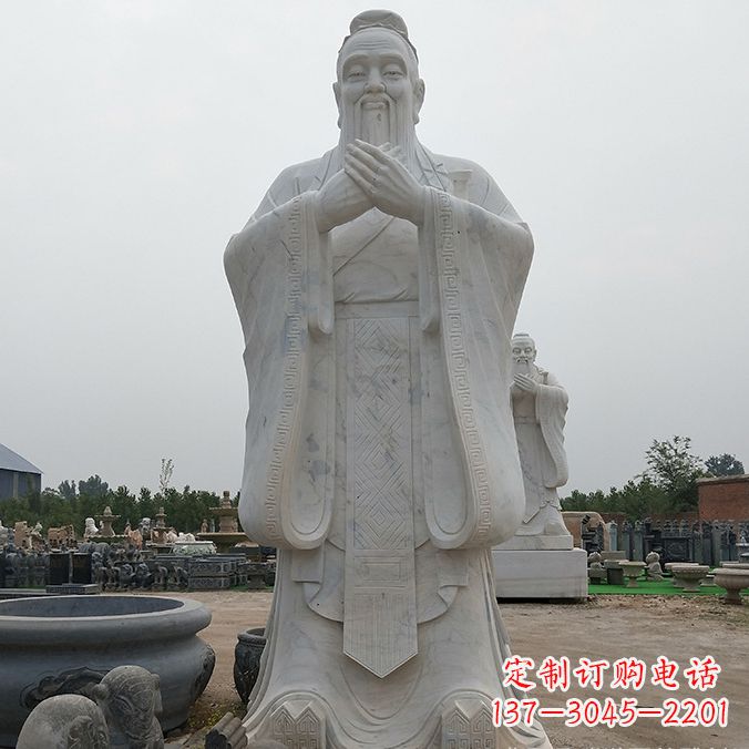 辽阳传承自然美学,济南中领雕塑青铜孔子雕塑
