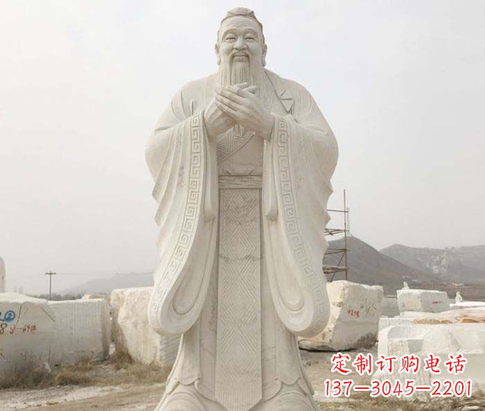 辽阳以孔子崇高形象设计独一无二的雕塑