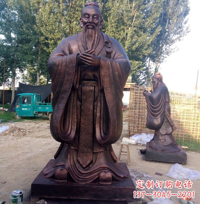 辽阳孔子讲学雕塑