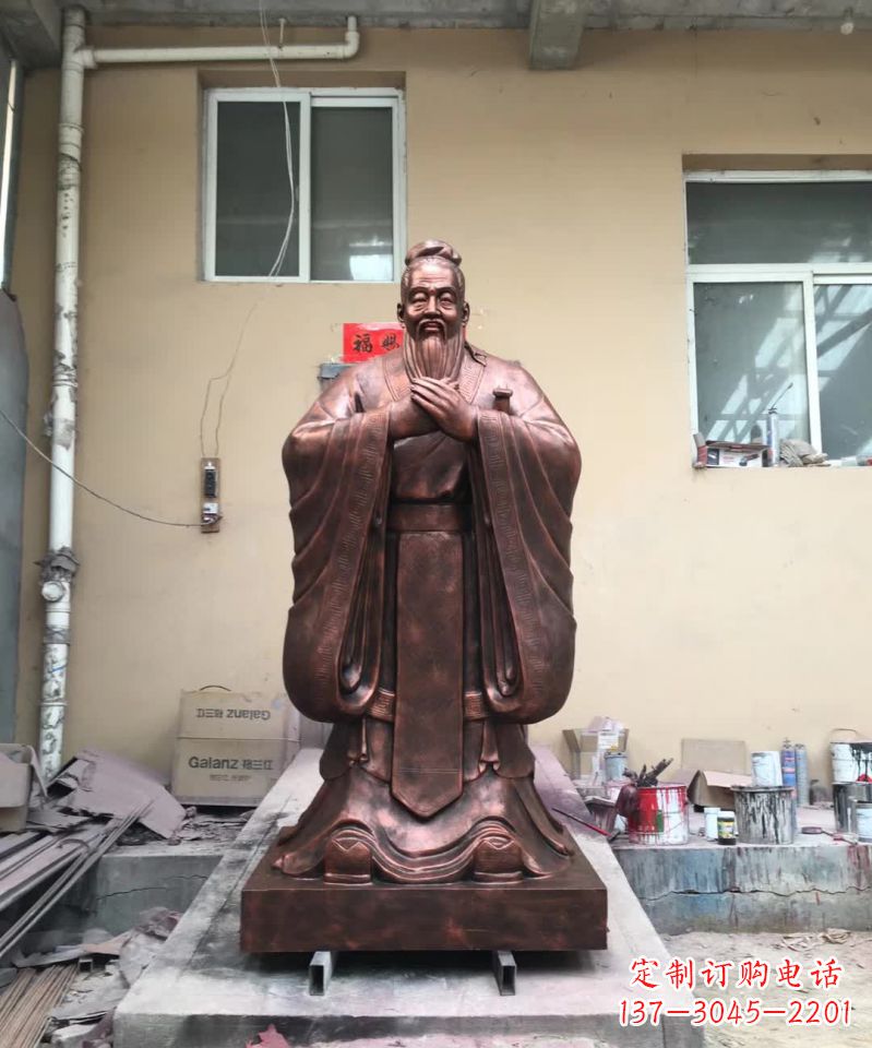 辽阳传承中华文化精髓，尊崇古代伟大思想家——中领雕塑定制孔子雕塑