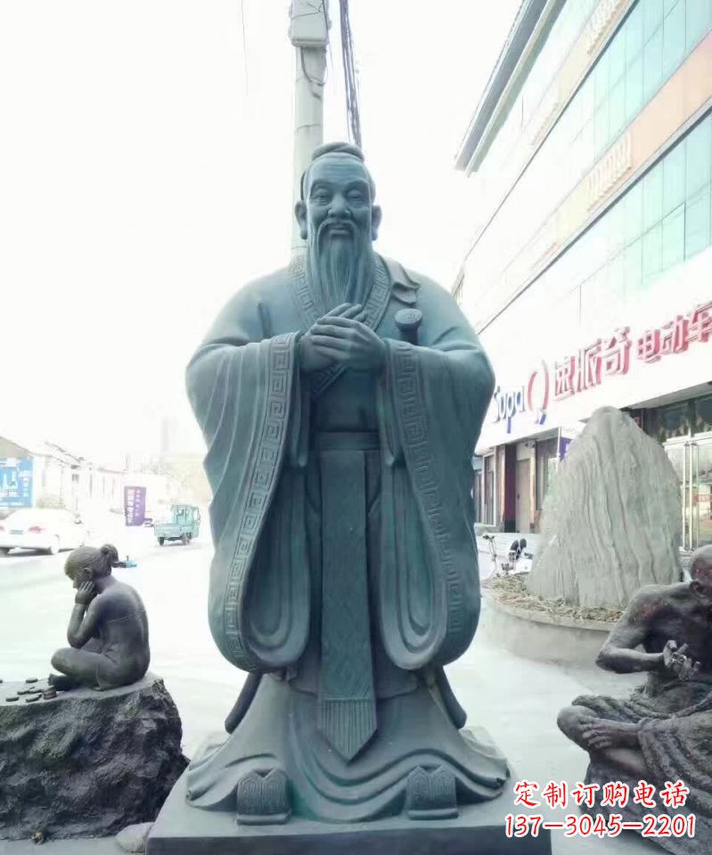 辽阳拥有传统文化气息的精美孔子雕像