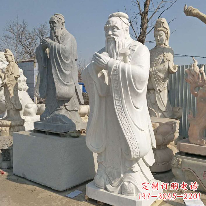 辽阳雕塑大师之作:孔子铜雕