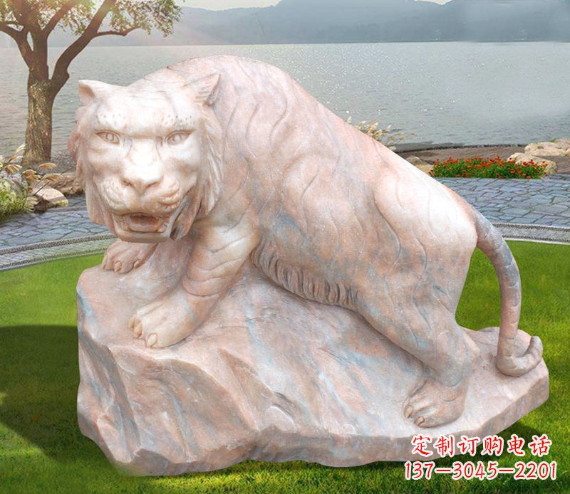辽阳老虎石雕公园动物摆件