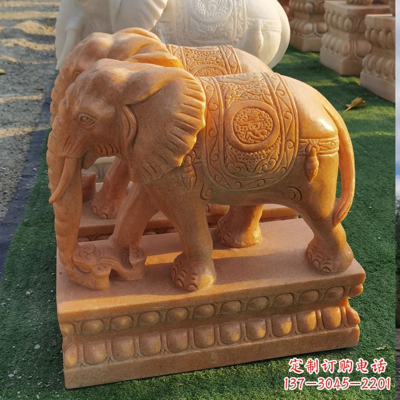 辽阳中领雕塑-老石大象雕塑