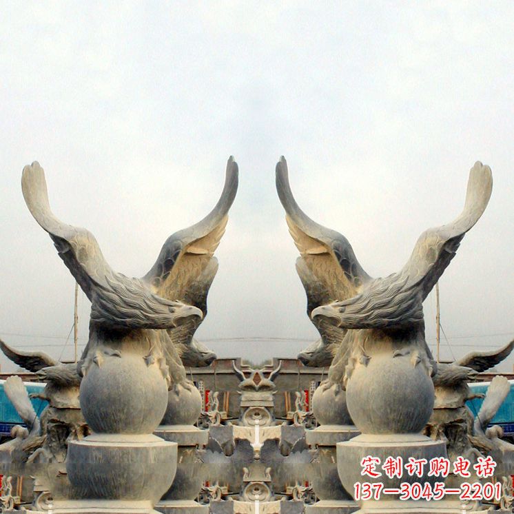 辽阳老鹰青石雕塑