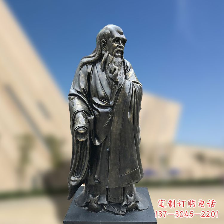 辽阳精美老子雕像,体现哲学思考之美