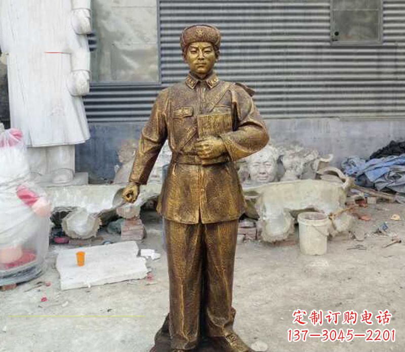 辽阳雷锋人物铜雕