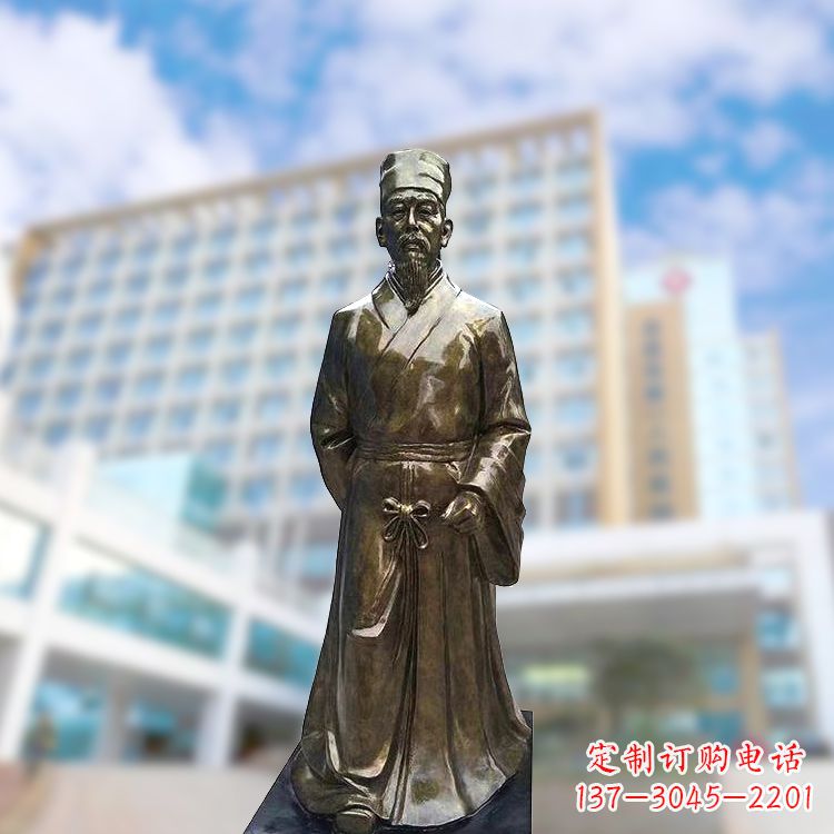 辽阳李时珍仿铜雕塑-李时珍雕像