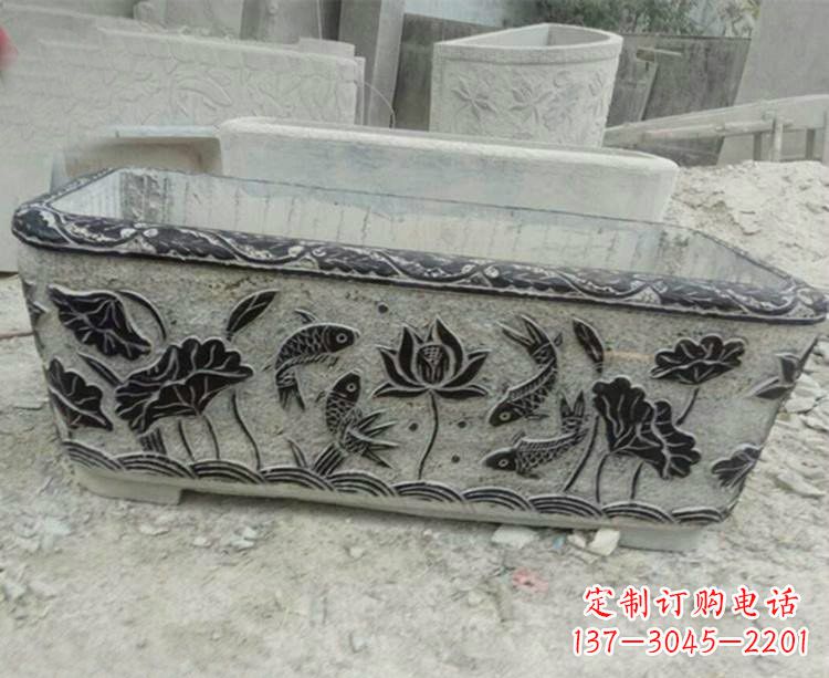辽阳浮雕仿古式水缸雕塑,令人惊艳