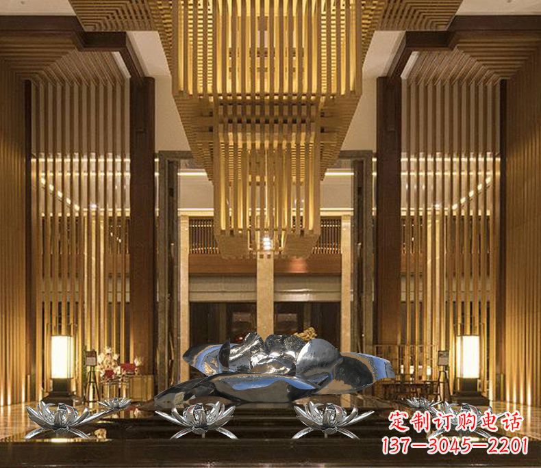 辽阳专业定制莲花不锈钢雕塑
