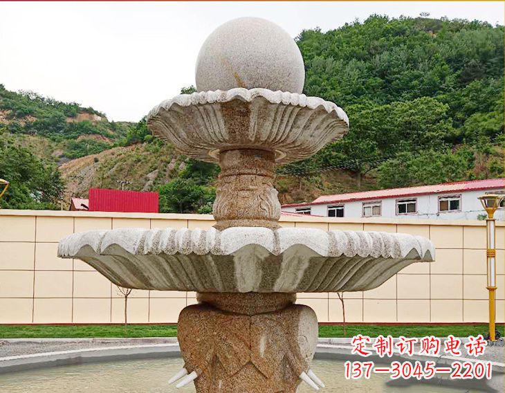 辽阳莲花石雕喷泉