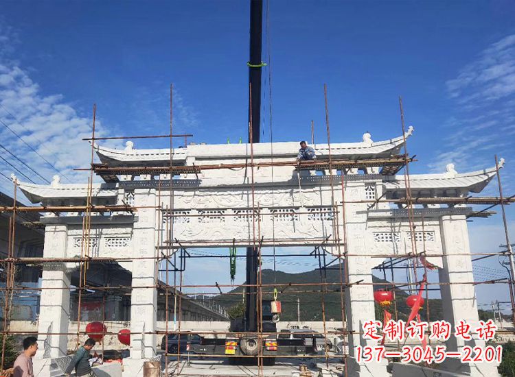 辽阳临夏石雕牌坊雕刻