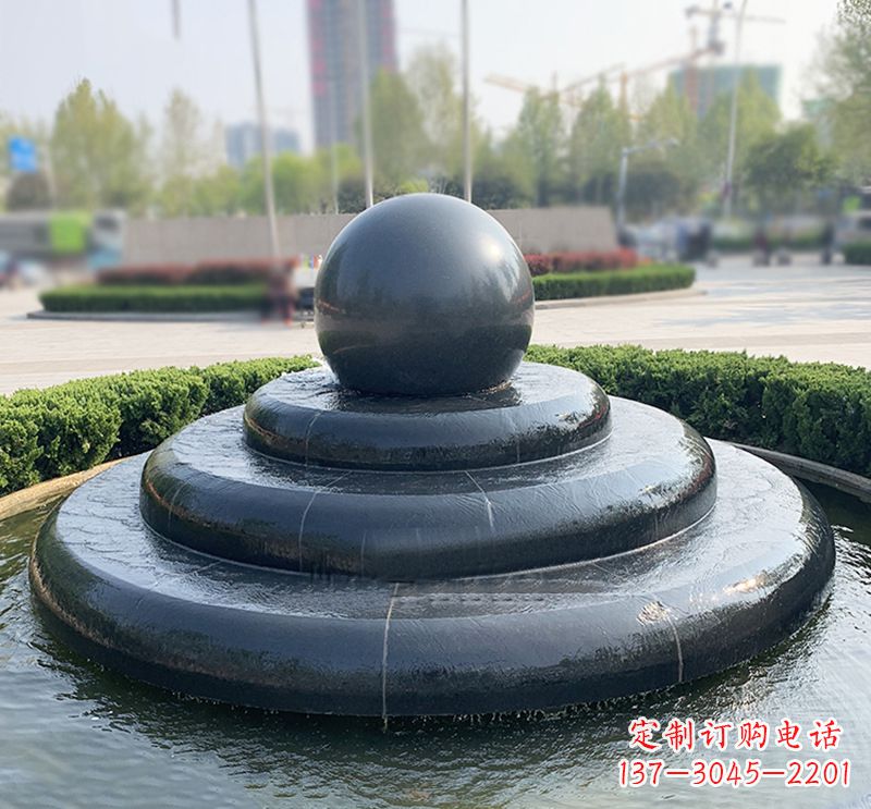 辽阳临沂石雕风水球喷泉