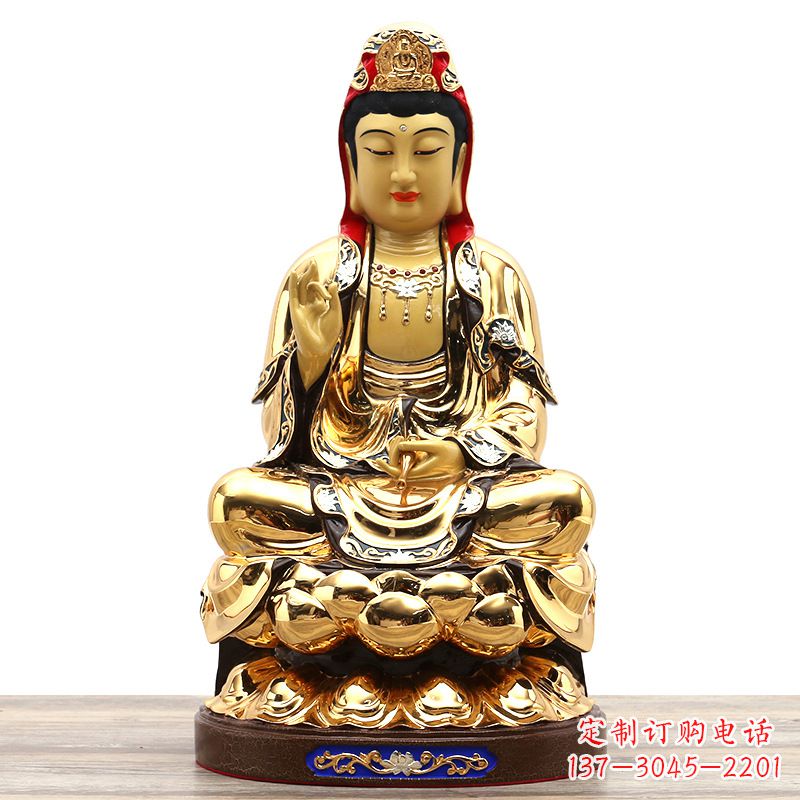 辽阳荣耀观世音,精巧纯铜雕塑
