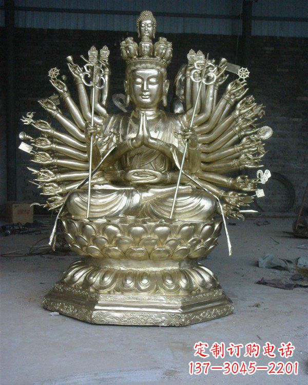 辽阳精致的观音铜雕,给您精彩的佛教体验
