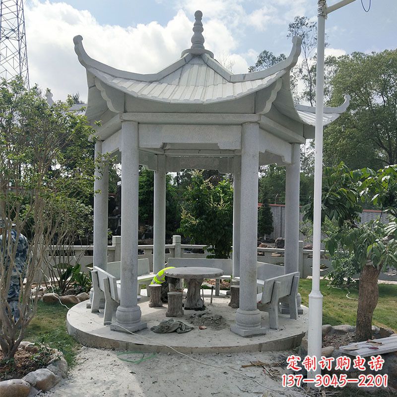 辽阳六角大理石凉亭
