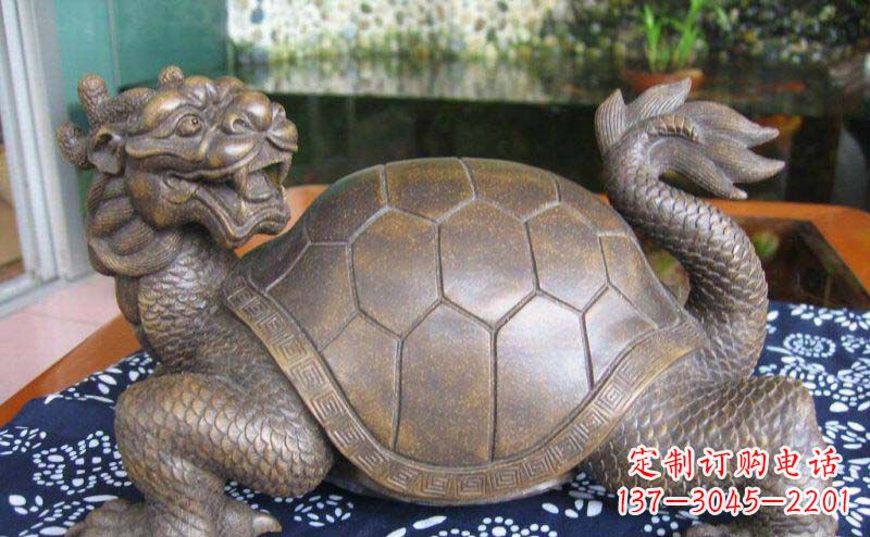 辽阳龙龟古代神兽铜雕