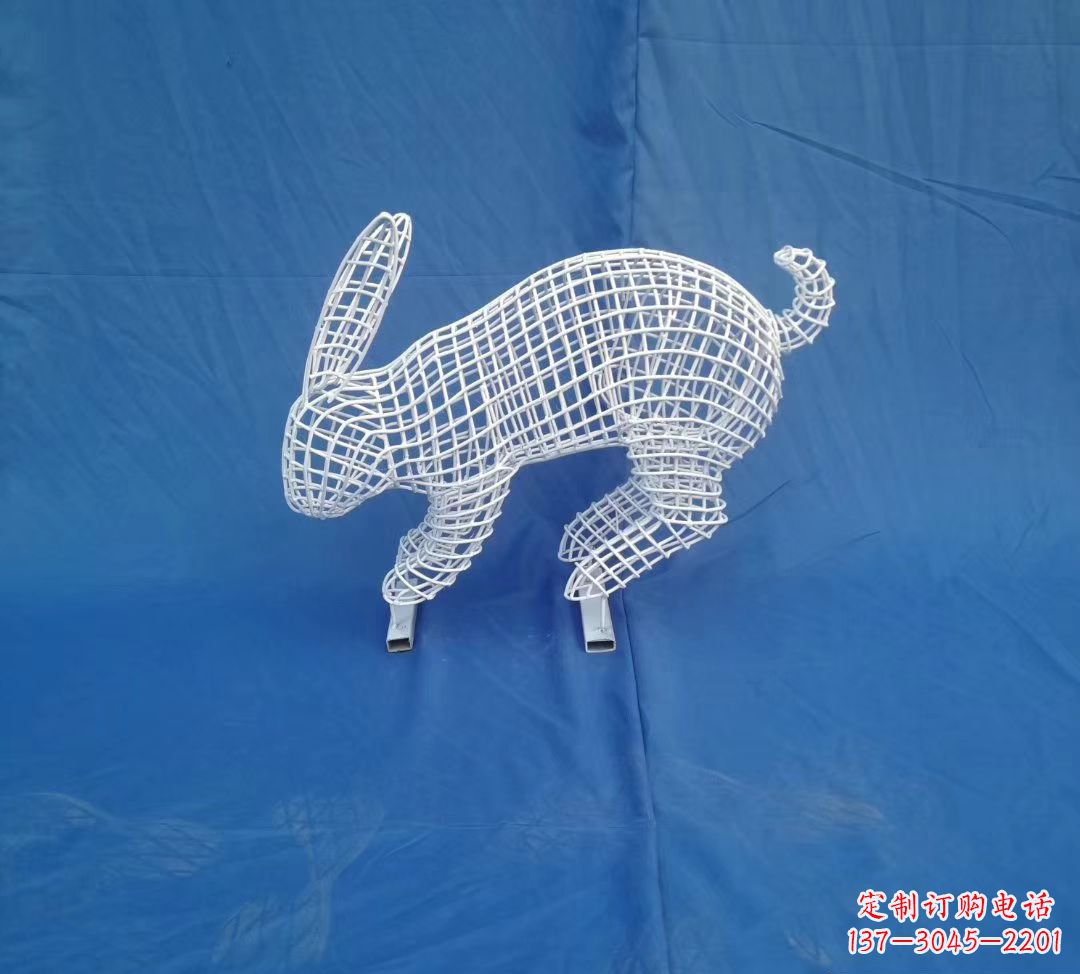 辽阳镂空兔子公园动物雕塑