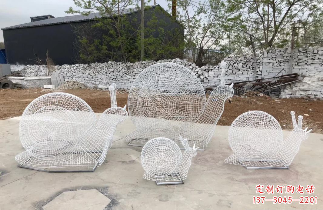 辽阳精美绝伦的不锈钢镂空蜗牛雕塑