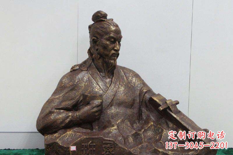 辽阳鲁班胸像古代名人铜雕