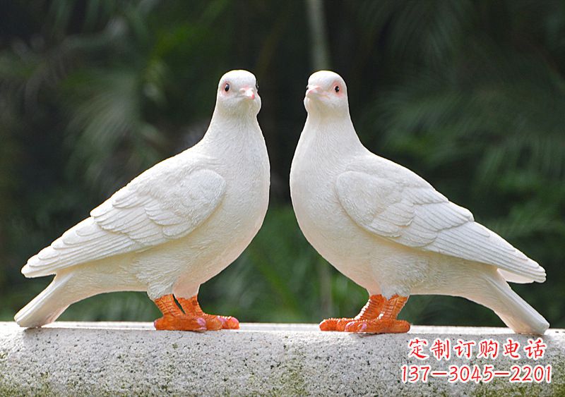 辽阳华丽和平鸽雕塑,缔造美好新世界