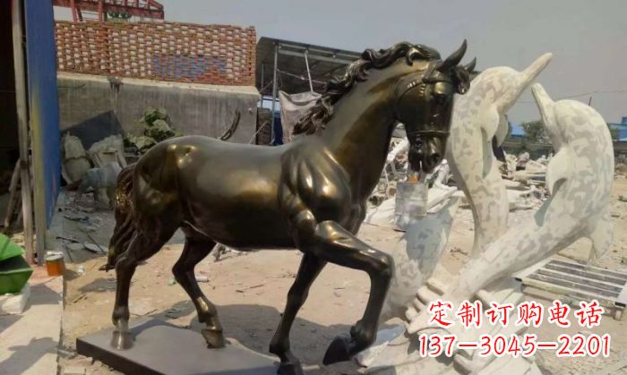辽阳高品质马玻璃钢动物雕塑