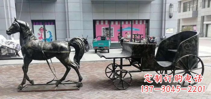 辽阳高质量马车景观铜雕