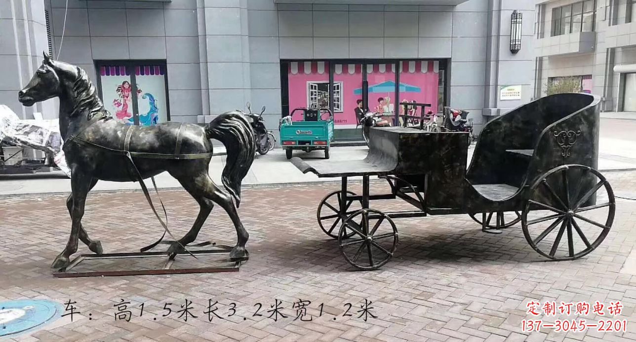 辽阳古典马车雕塑,精致传承礼仪之魂